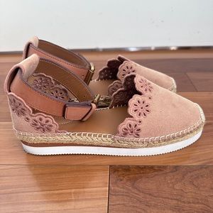 Glyn Embroided Leather Espadrilles